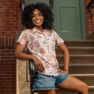 Sesame Street "Welcome to the Neighborhood" – Women's KUNUFLEX Short Sleeve Shirt