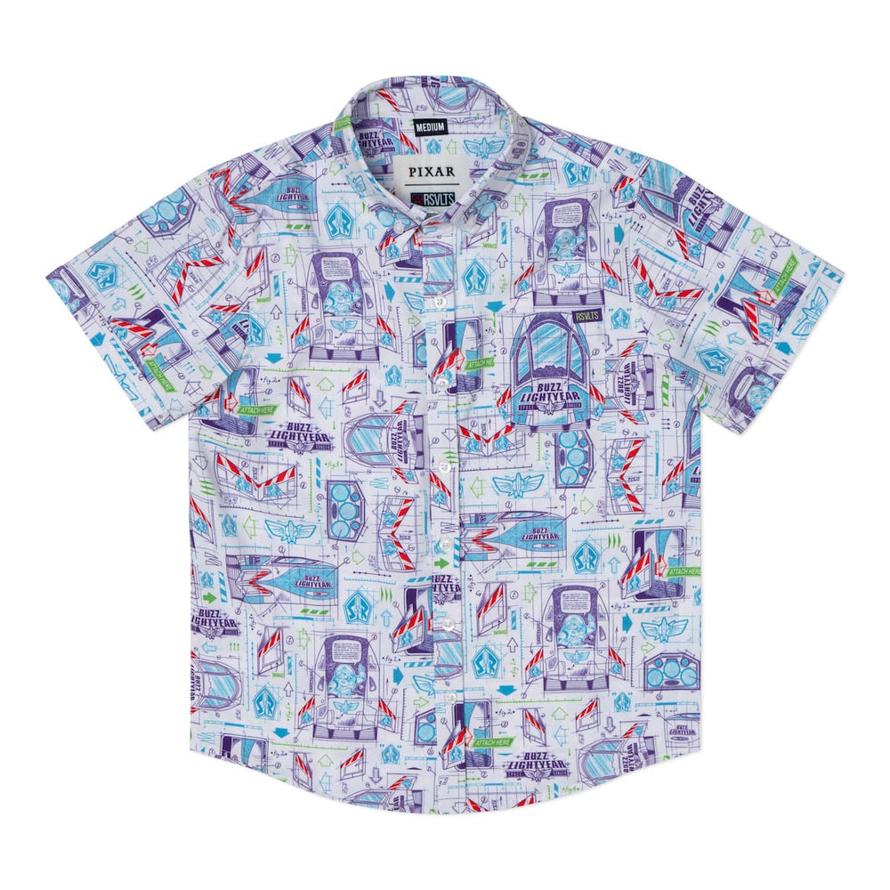 Disney and Pixar Toy Story "Space Ranger Schematics" – Youth KUNUFLEX Short Sleeve Shirt