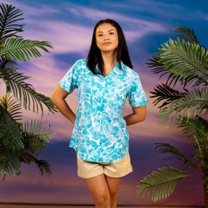 Disney "Aqua Mickeys" – Women's KUNUFLEX Short Sleeve Shirt