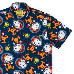 Peanuts "Snoopy in Space" – KUNUFLEX Short Sleeve Shirt