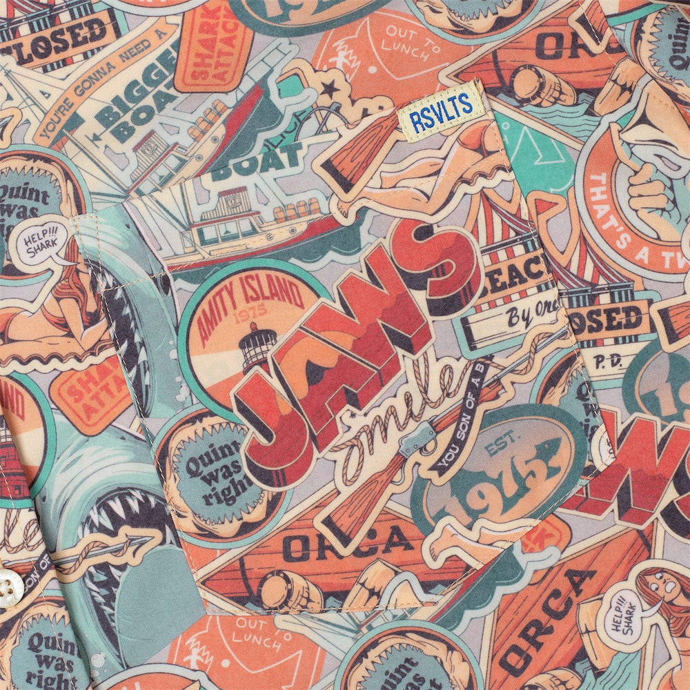 Jaws "Greetings from Amity" – KUNUFLEX Short Sleeve Shirt - Image 3