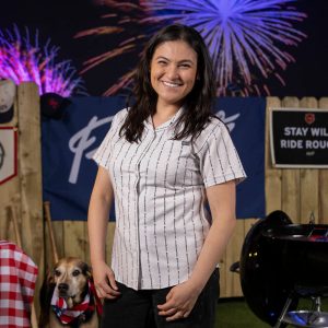 LND Pinstripe – Women's KUNUFLEX Short Sleeve Shirt