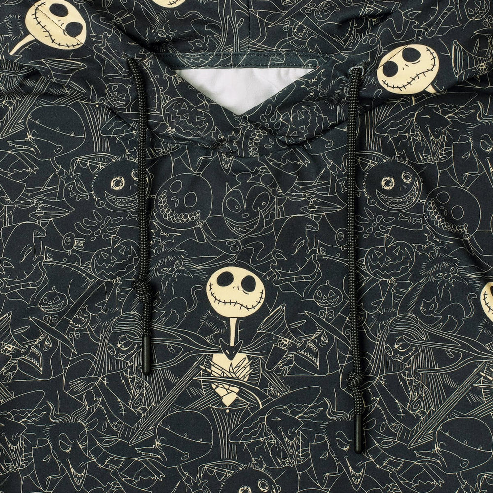 Disney Tim Burton's Nightmare Before Christmas "Bone Daddy" – Youth Performance Hoodie - Image 2
