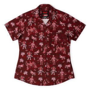 Stranger Things "Vecna and Friends" – Women's KUNUFLEX Short Sleeve Shirt