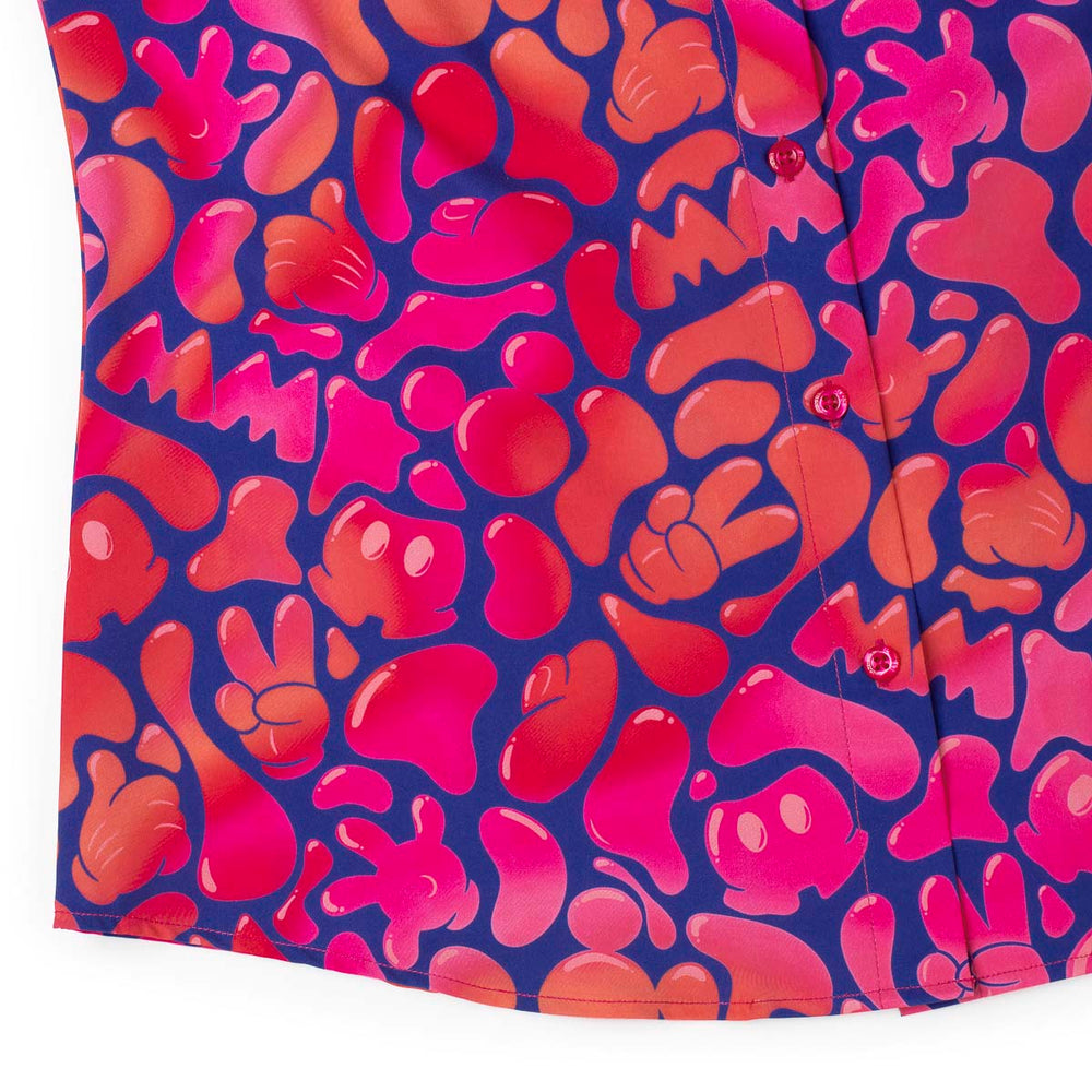 Disney "Glow Flow Mickey" – Women's KUNUFLEX Short Sleeve Shirt - Image 6