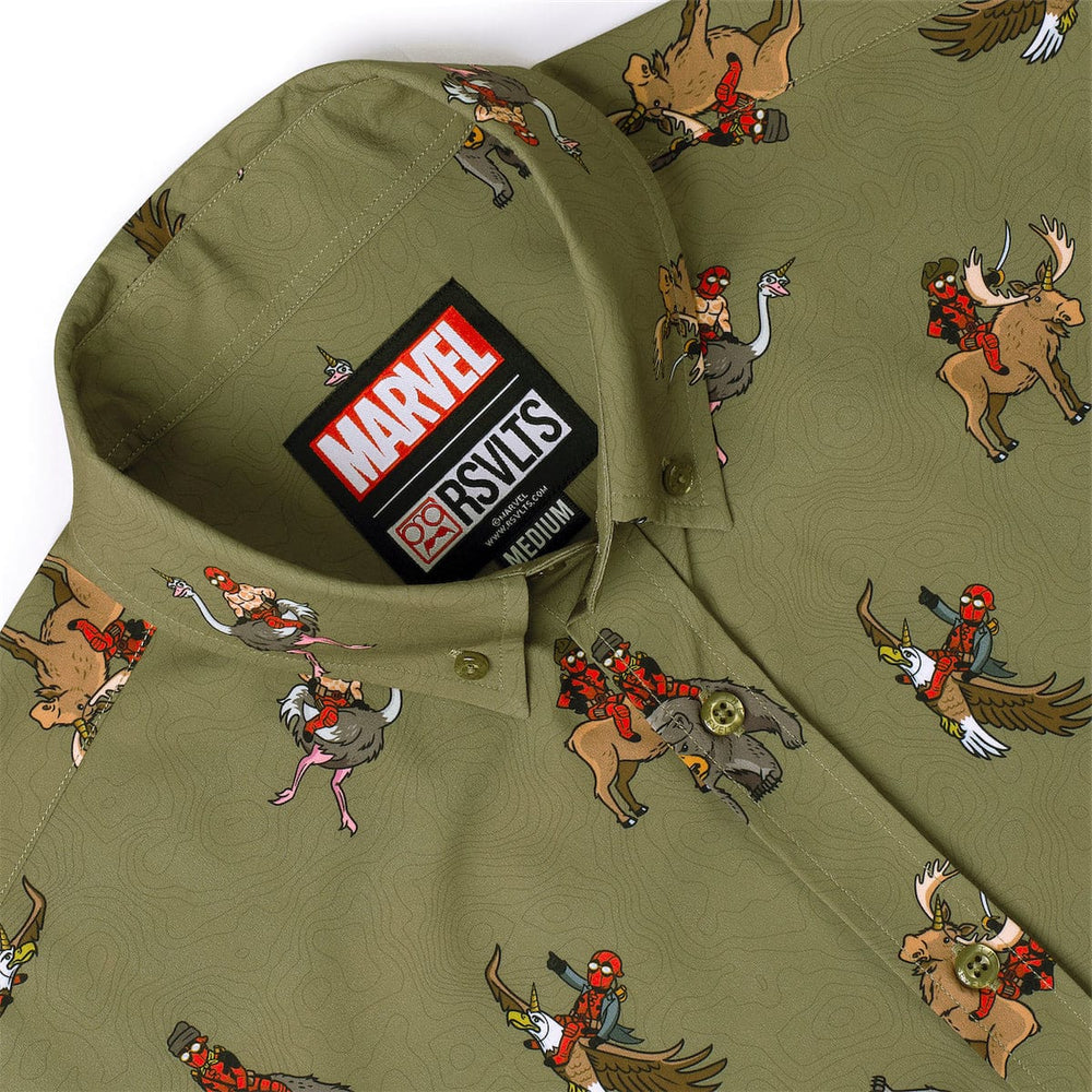 Deadpool "Deady Riding Things" – KUNUFLEX Short Sleeve Shirt - Image 7