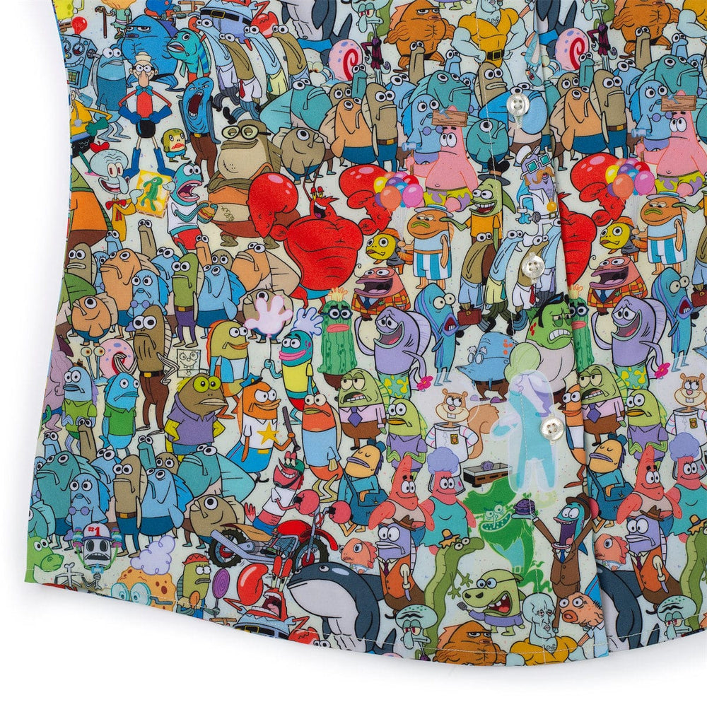 SpongeBob "Welcome to Bikini Bottom" – Women's KUNUFLEX Short Sleeve Shirt - Image 4