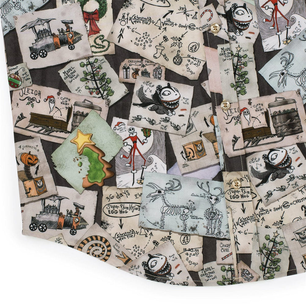 Disney Tim Burton's The Nightmare Before Christmas "Christmas Screamatics" – KUNUFLEX Short Sleeve Shirt - Image 7