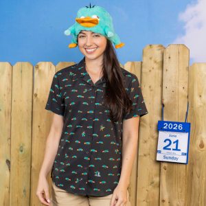 Disney’s Phineas and Ferb "Semi-Aquatic Egg-Laying Mammal of Action" – Women's KUNUFLEX Short Sleeve Shirt