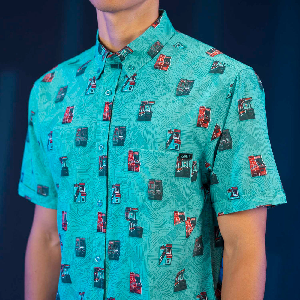 Disney's Tron "Flynn’s Arcade" – KUNUFLEX Short Sleeve Shirt - Image 4