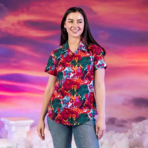 Disney’s Hercules "Olympus Would Be That Way" – Women's KUNUFLEX Short Sleeve Shirt