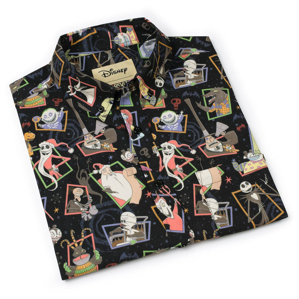 Disney Tim Burton's The Nightmare Before Christmas "Nightmare Neighbors" – KUNUFLEX Short Sleeve Shirt - Image 8