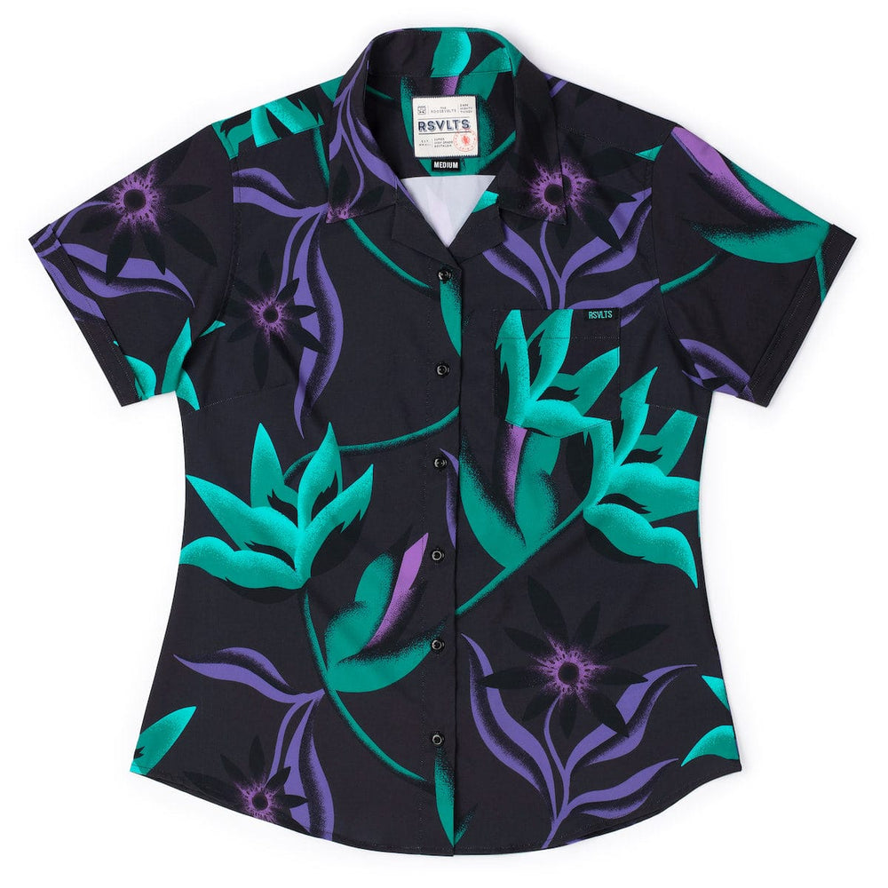 Midnight Oasis – Women's KUNUFLEX Short Sleeve Shirt - Image 2