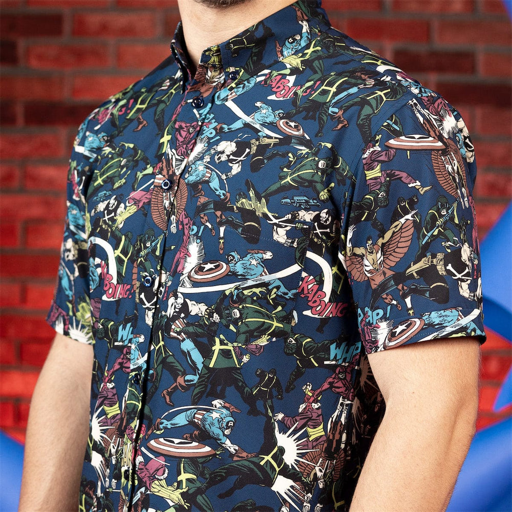 Captain America "No Surrender" – KUNUFLEX Short Sleeve Shirt - Image 4