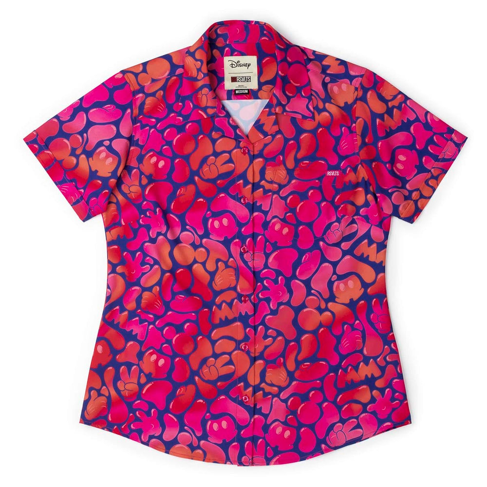 Disney "Glow Flow Mickey" – Women's KUNUFLEX Short Sleeve Shirt - Image 2