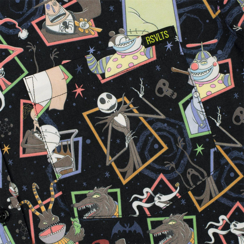 Disney Tim Burton's The Nightmare Before Christmas "Nightmare Neighbors" – KUNUFLEX Short Sleeve Shirt - Image 3