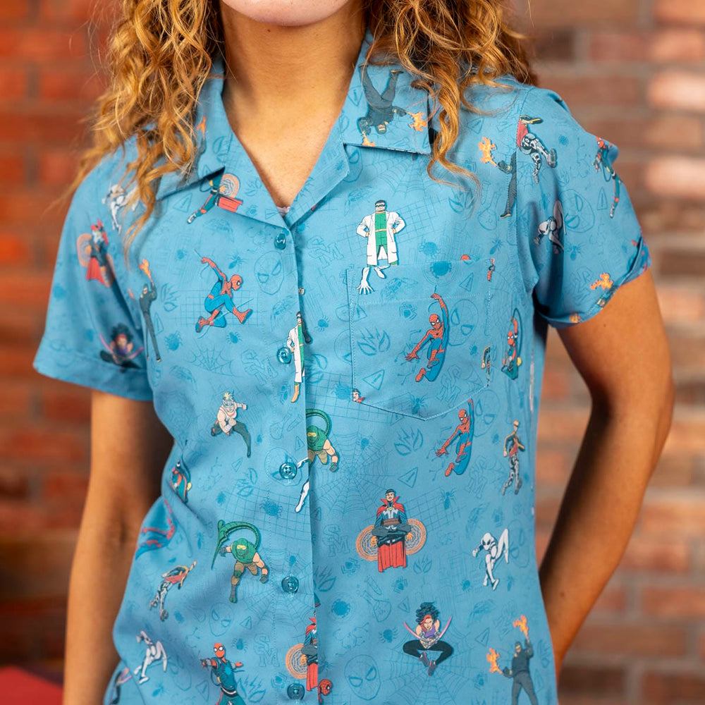 Your Friendly Neighborhood Spider-Man "After-School Activities" – Women's KUNUFLEX Short Sleeve Shirt - Image 3