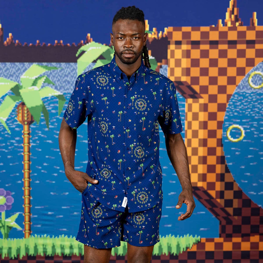 Sonic the Hedgehog "Sonic Interrupted" – KUNUFLEX Short Sleeve Shirt - Image 2