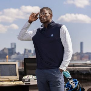 Breakfast Balls® "Finance Bro Blue (Monogram)" – Quarter Zip