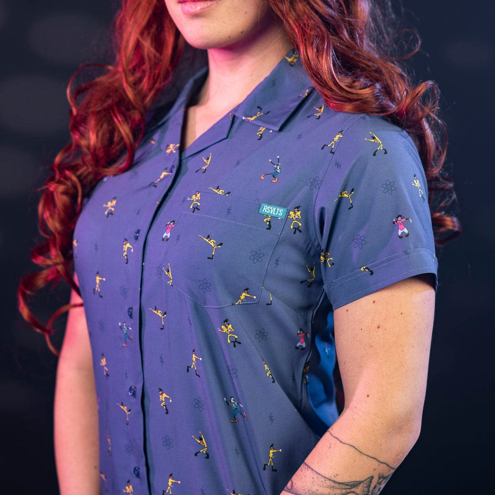 Disney's A Goofy Movie "The Perfect Cast" – Women's KUNUFLEX Short Sleeve Shirt - Image 3