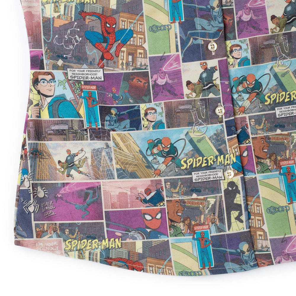 Your Friendly Neighborhood Spider-Man "In the Swing of Things" – Women's KUNUFLEX Short Sleeve Shirt - Image 7
