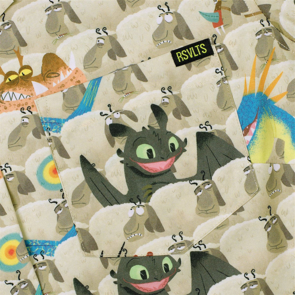 How to Train Your Dragon "Counting Sheep" – Women's KUNUFLEX Short Sleeve Shirt - Image 4