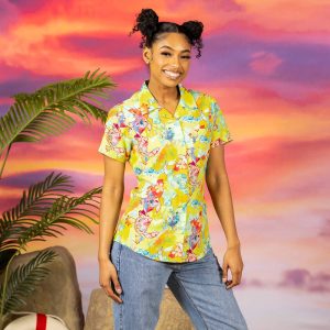Disney's Lilo & Stitch "Tropical Troublemaker" – Women's KUNUFLEX Short Sleeve Shirt