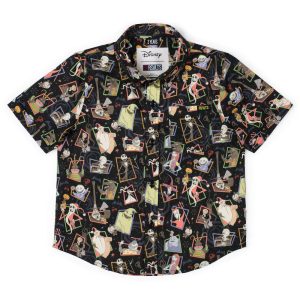 Disney Tim Burton's The Nightmare Before Christmas "Nightmare Neighbors" – Preschooler KUNUFLEX Short Sleeve Shirt