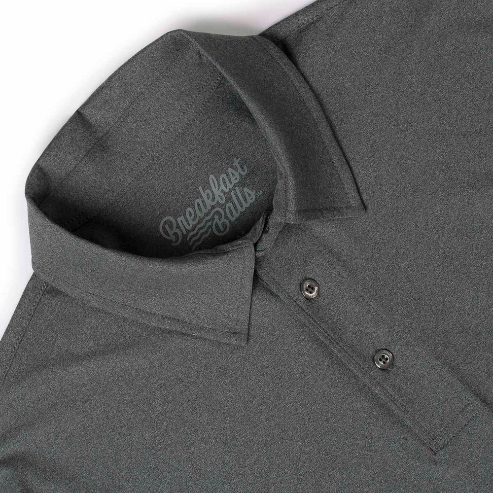 Iron Gate Melange – Commuter Long Sleeve Polo - Image 4