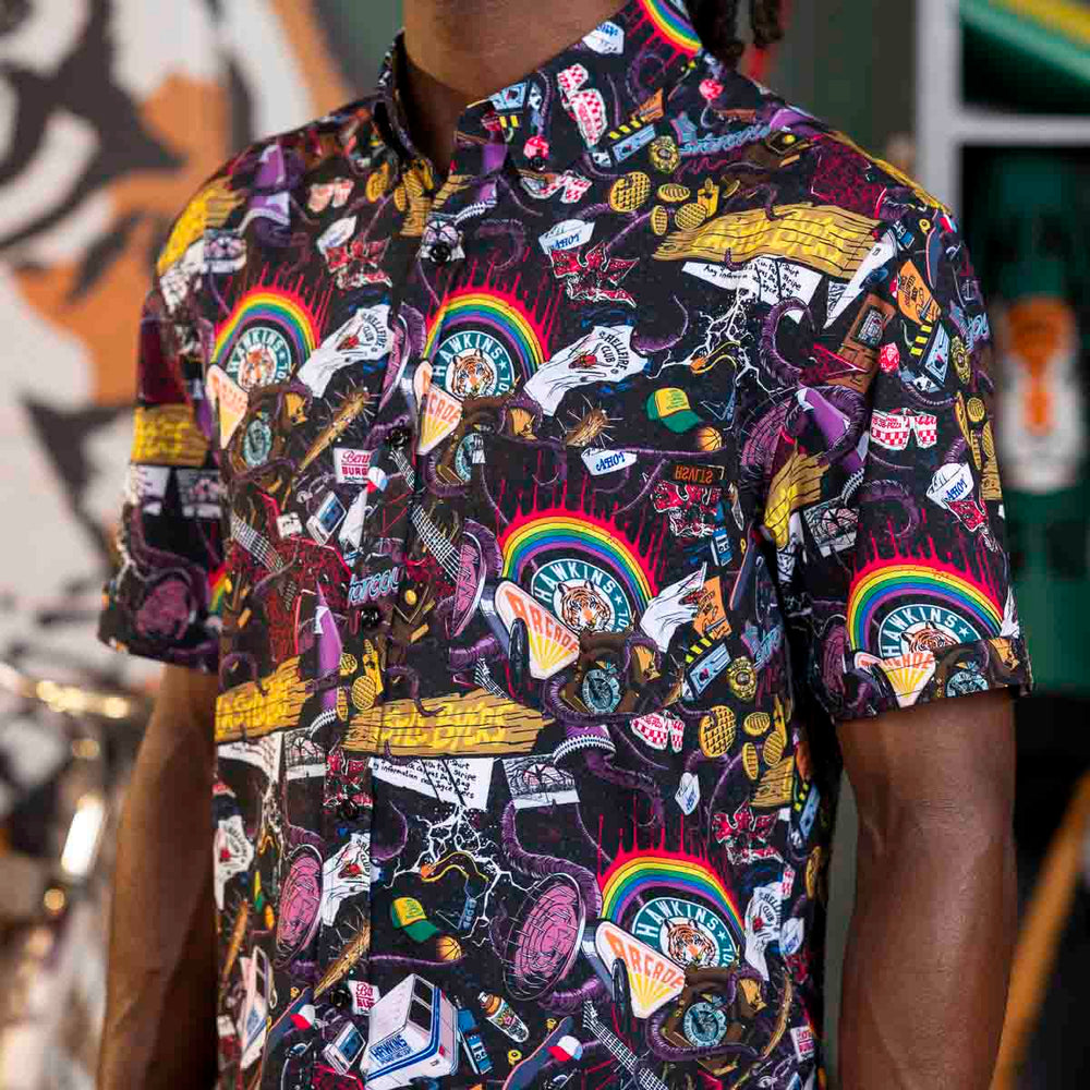 Stranger Things "Dimensions Collide" – KUNUFLEX Short Sleeve Shirt - Image 4