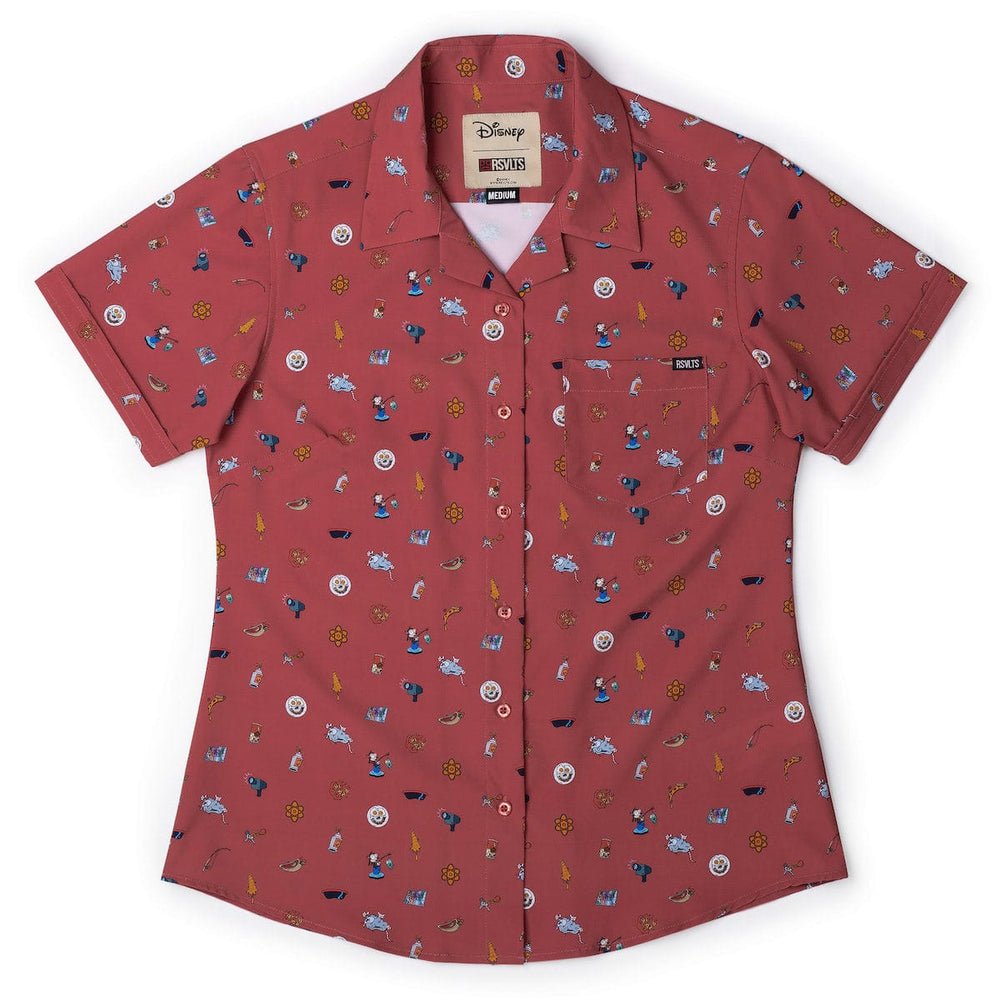 Disney’s A Goofy Movie "Road Trip Trinkets" – Women's KUNUFLEX Short Sleeve Shirt - Image 2