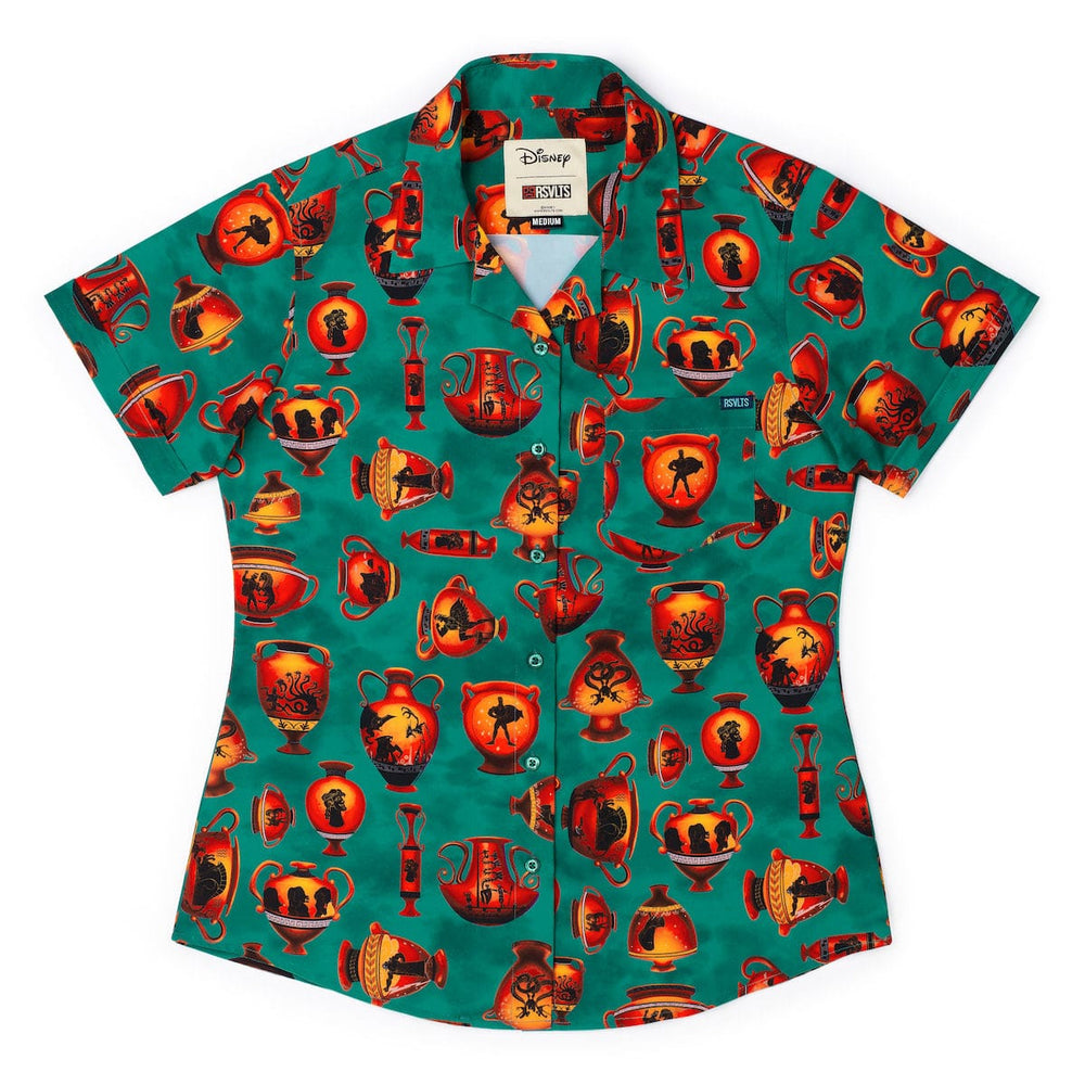 Disney’s Hercules "Vases of Valor" – Women's KUNUFLEX Short Sleeve Shirt - Image 2