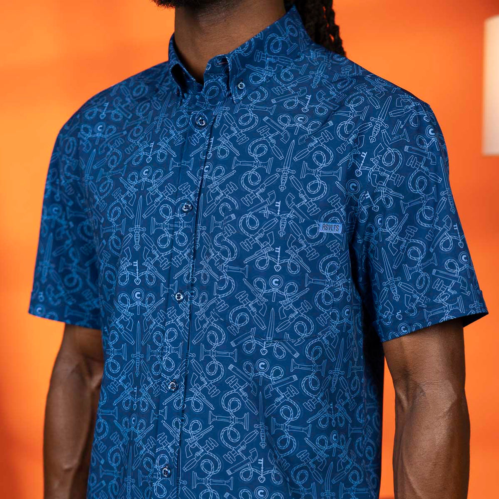 Clue "Choose Your Weapon" – KUNUFLEX Short Sleeve Shirt - Image 4
