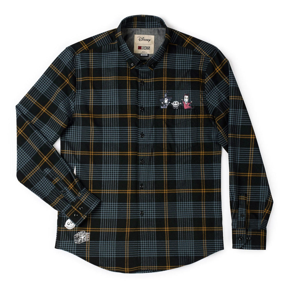 Disney Tim Burton's The Nightmare Before Christmas "Lock, Shock & Barrel" – BorlandFlex™ Long Sleeve Flannel (2024 Fit)