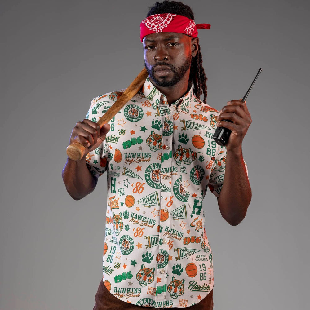 Stranger Things "Go Tigers!" – KUNUFLEX Short Sleeve Shirt - Image 2