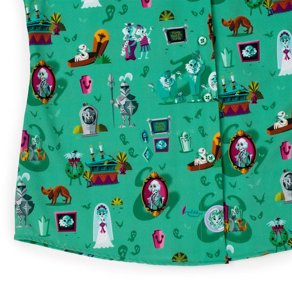 Disney’s Haunted Mansion “After-Life of the Party” – Women's KUNUFLEX Short Sleeve Shirt - Image 4