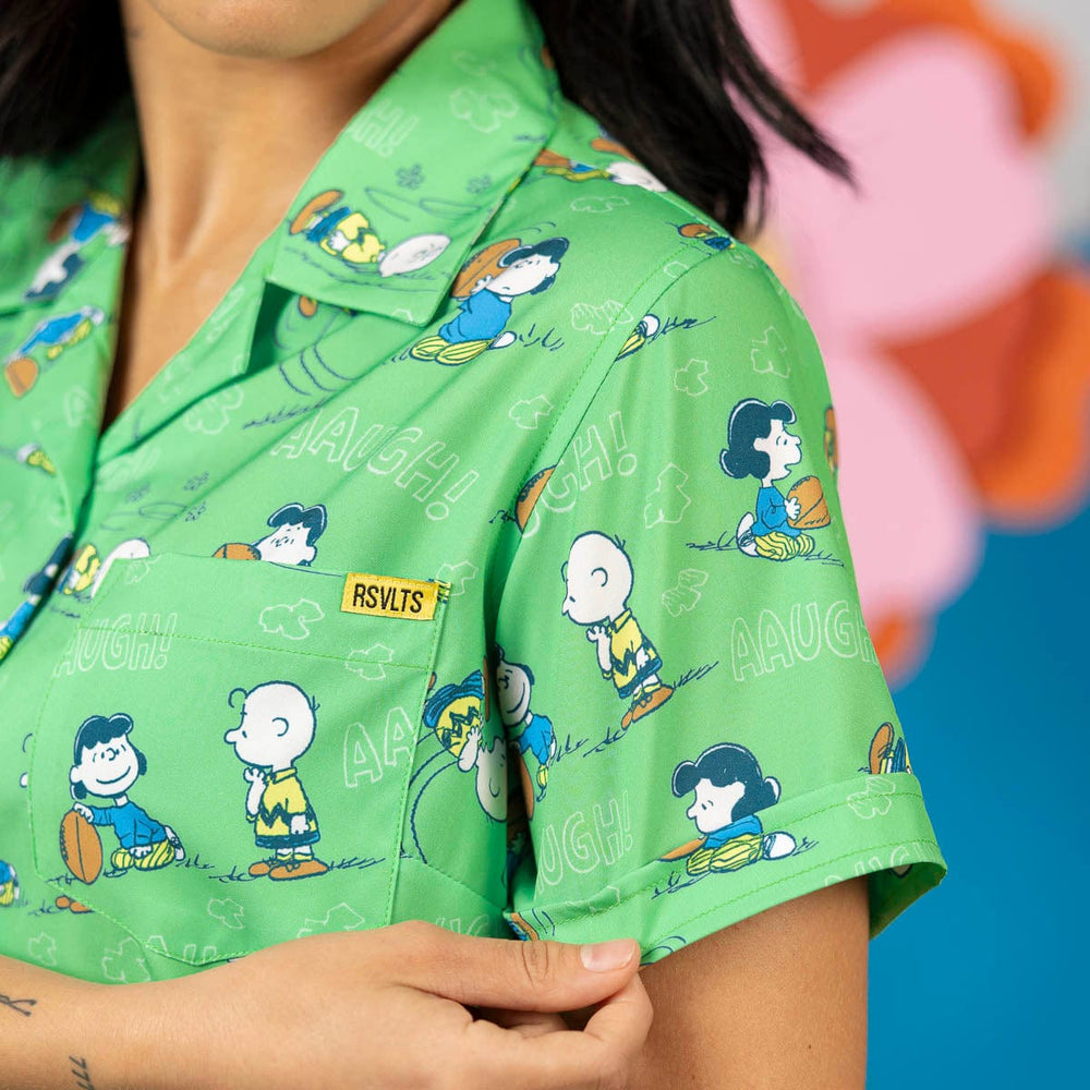 Peanuts "AAUGH!" – Women's KUNUFLEX Short Sleeve Shirt - Image 5