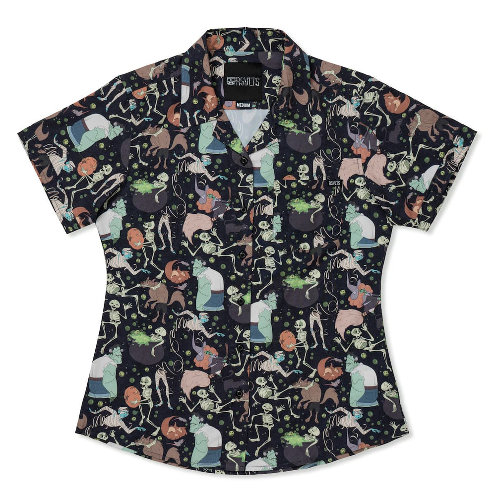 Trouble Bubblin' – Women's KUNUFLEX Short Sleeve Shirt - Image 2