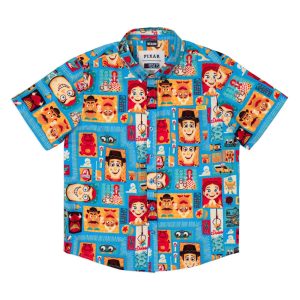 Disney and Pixar Toy Story "Woodcut Woody & Friends" – Youth KUNUFLEX Short Sleeve Shirt