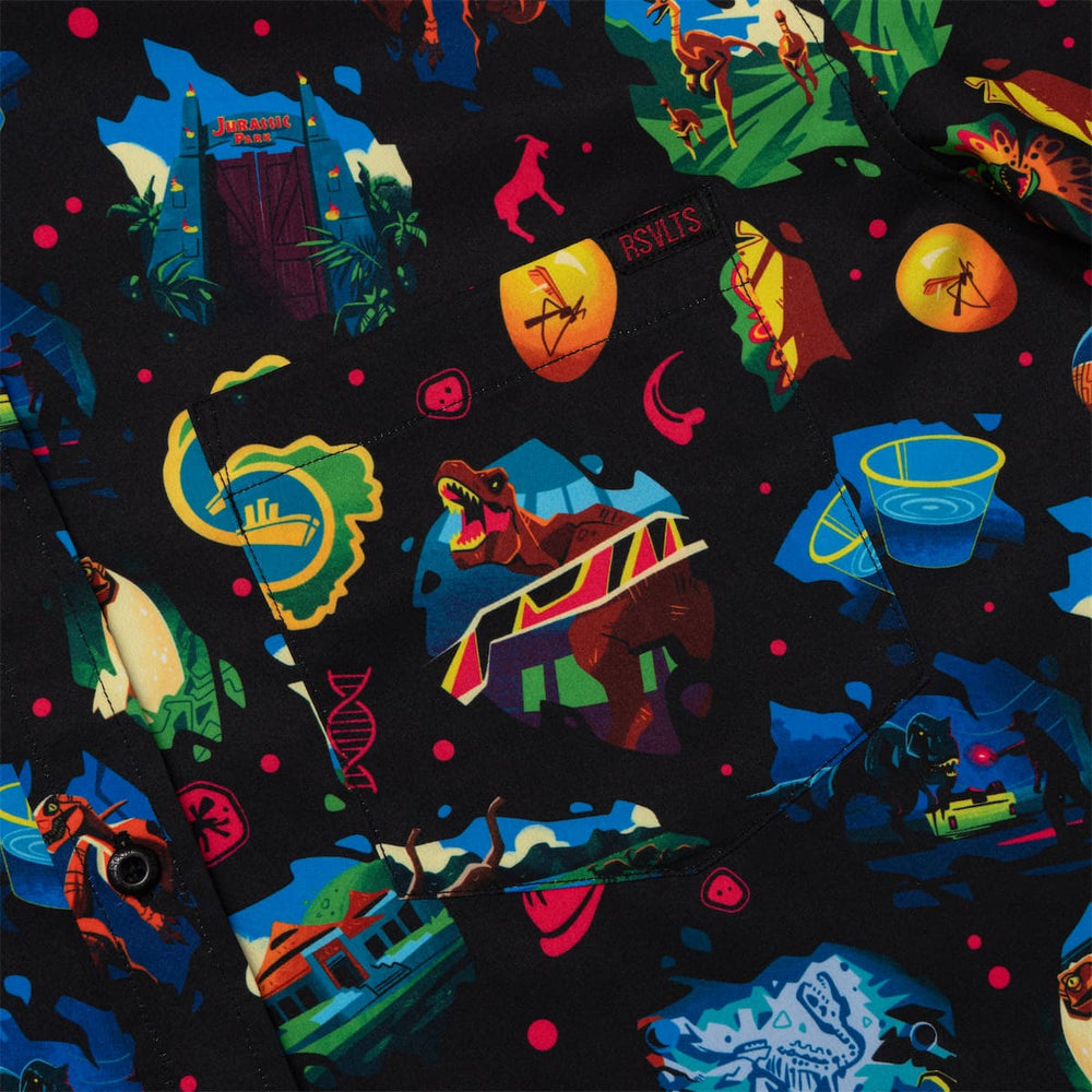 Jurassic Park "Neon ‘93" – KUNUFLEX Short Sleeve Shirt - Image 3