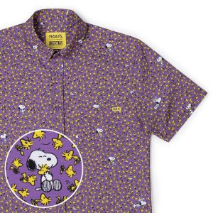 Peanuts "Bird & Beagle" – KUNUFLEX Short Sleeve Shirt