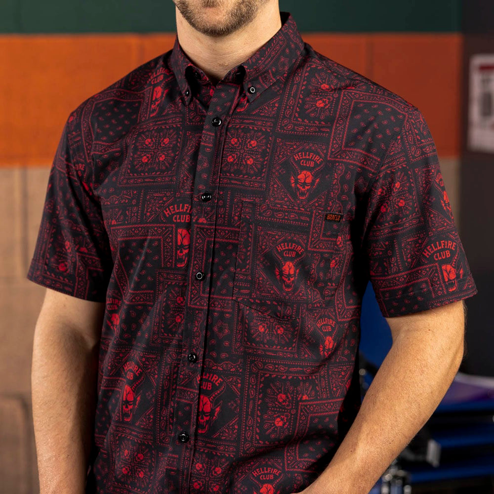 Stranger Things "Welcome to Hellfire" – KUNUFLEX Short Sleeve Shirt - Image 3