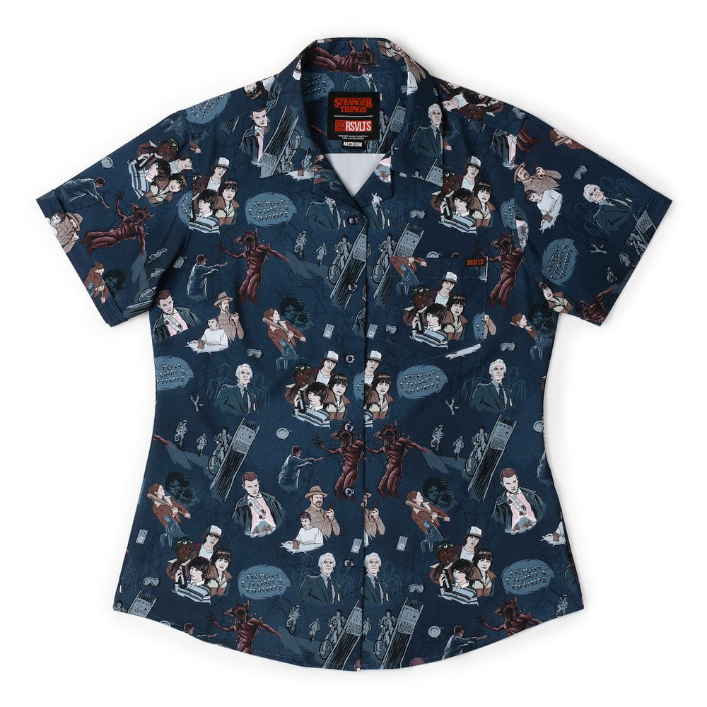 Stranger Things "Something Is Coming" – Women's KUNUFLEX Short Sleeve Shirt - Image 2