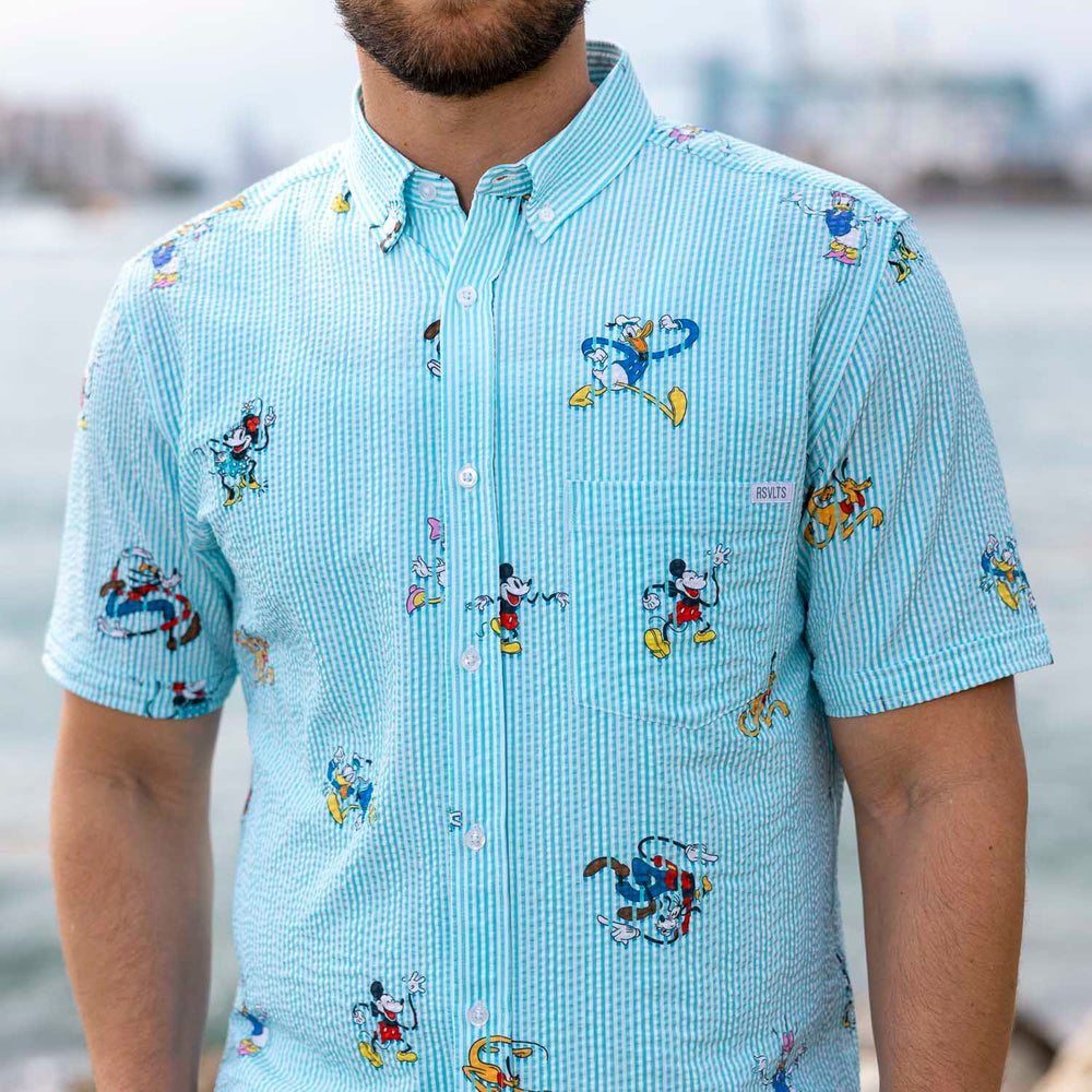 Disney "Limber Legends" – Stretch Seersucker Short Sleeve Shirt - Image 4