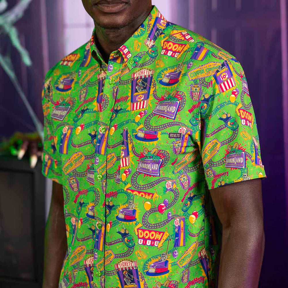 Goosebumps "Welcome to Horrorland" – KUNUFLEX Short Sleeve Shirt - Image 4