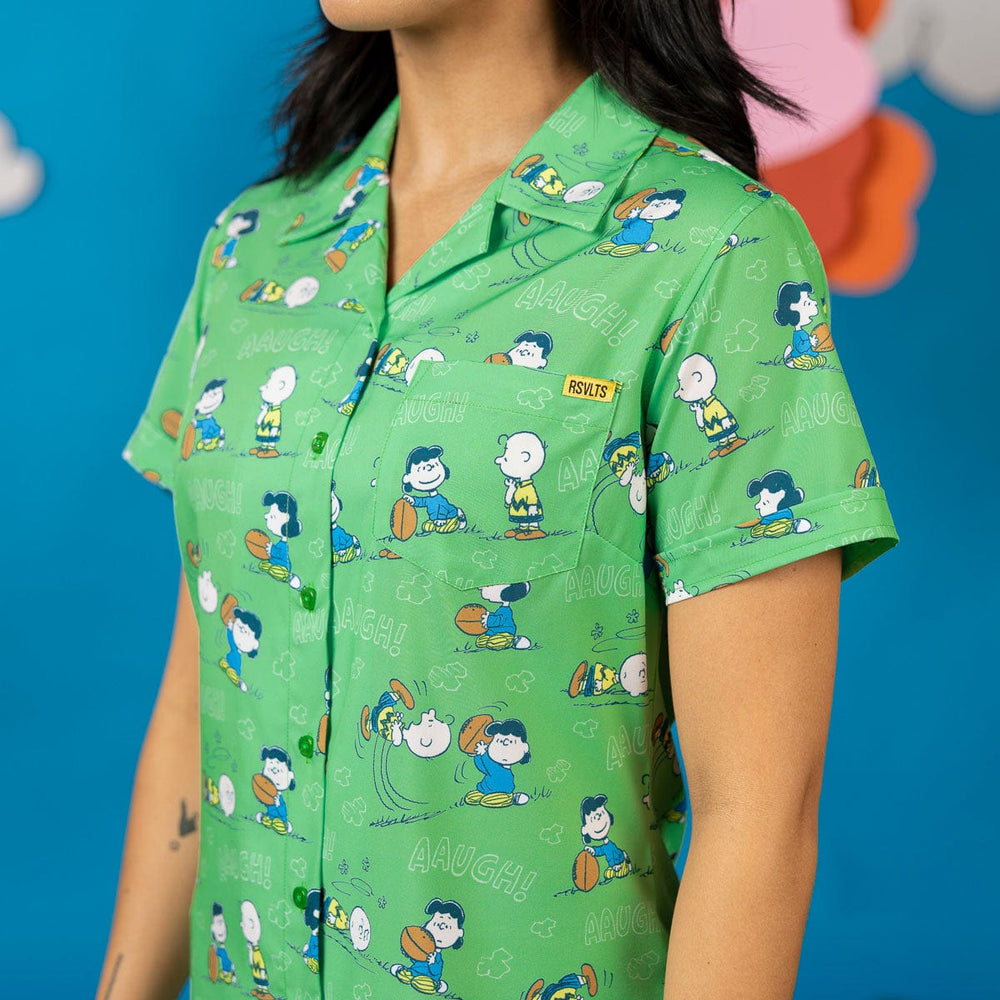 Peanuts "AAUGH!" – Women's KUNUFLEX Short Sleeve Shirt - Image 3