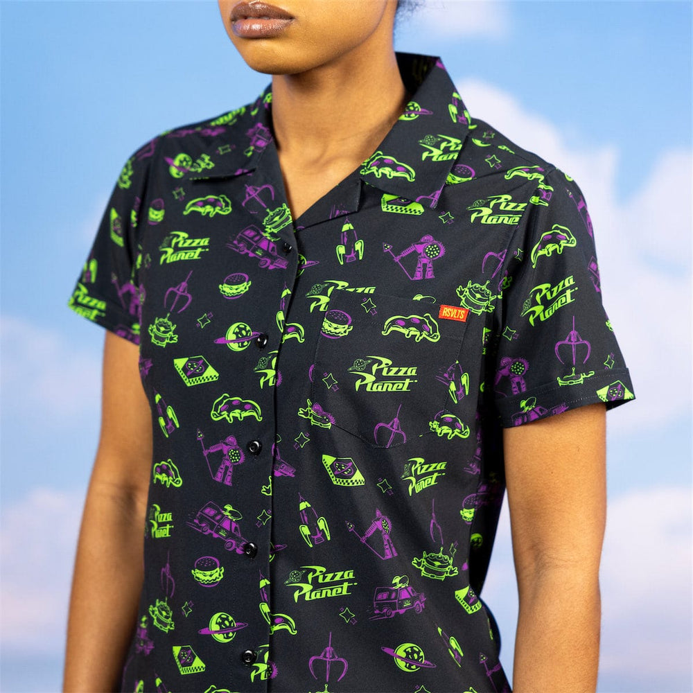 Disney and Pixar Toy Story "Cleared to Enter" – Women's KUNUFLEX Short Sleeve Shirt - Image 3