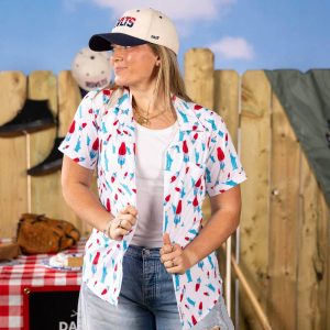 America Pops & Freedom – Women's KUNUFLEX Short Sleeve Shirt (Legends Edition)