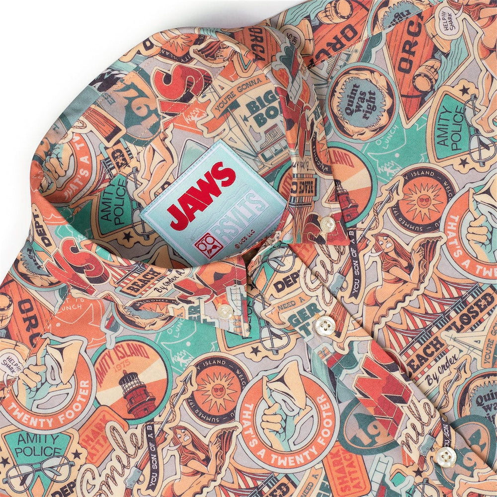 Jaws "Greetings from Amity" – KUNUFLEX Short Sleeve Shirt - Image 7