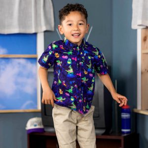 Disney and Pixar Toy Story "Partysaurus Rex" – Preschooler KUNUFLEX Short Sleeve Shirt